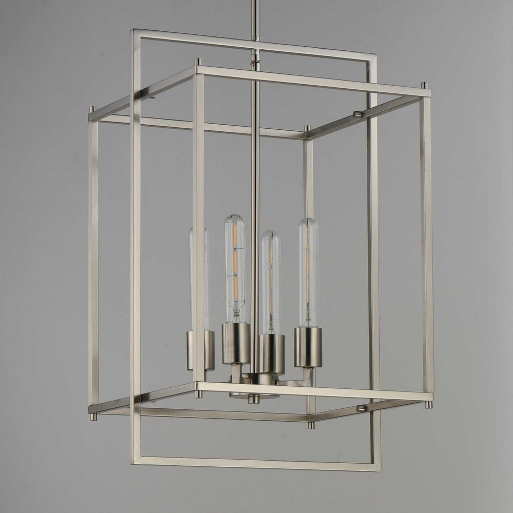 Maxim - 10412SN - Four Light Pendant - Gridline - Satin Nickel