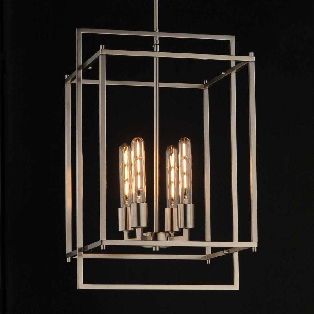 Maxim - 10412SN - Four Light Pendant - Gridline - Satin Nickel
