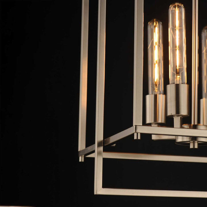 Maxim - 10412SN - Four Light Pendant - Gridline - Satin Nickel