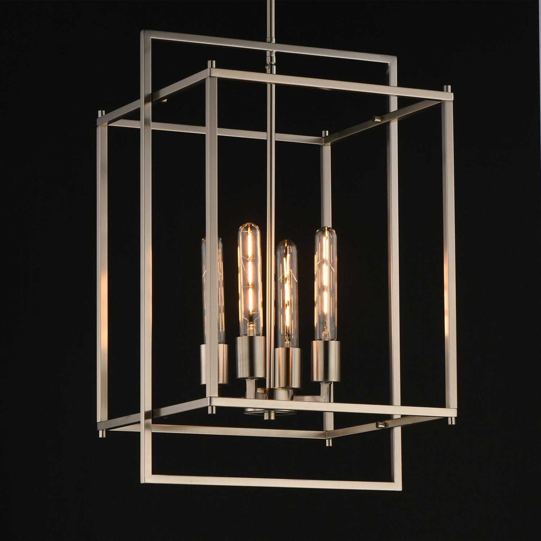 Maxim - 10412SN - Four Light Pendant - Gridline - Satin Nickel