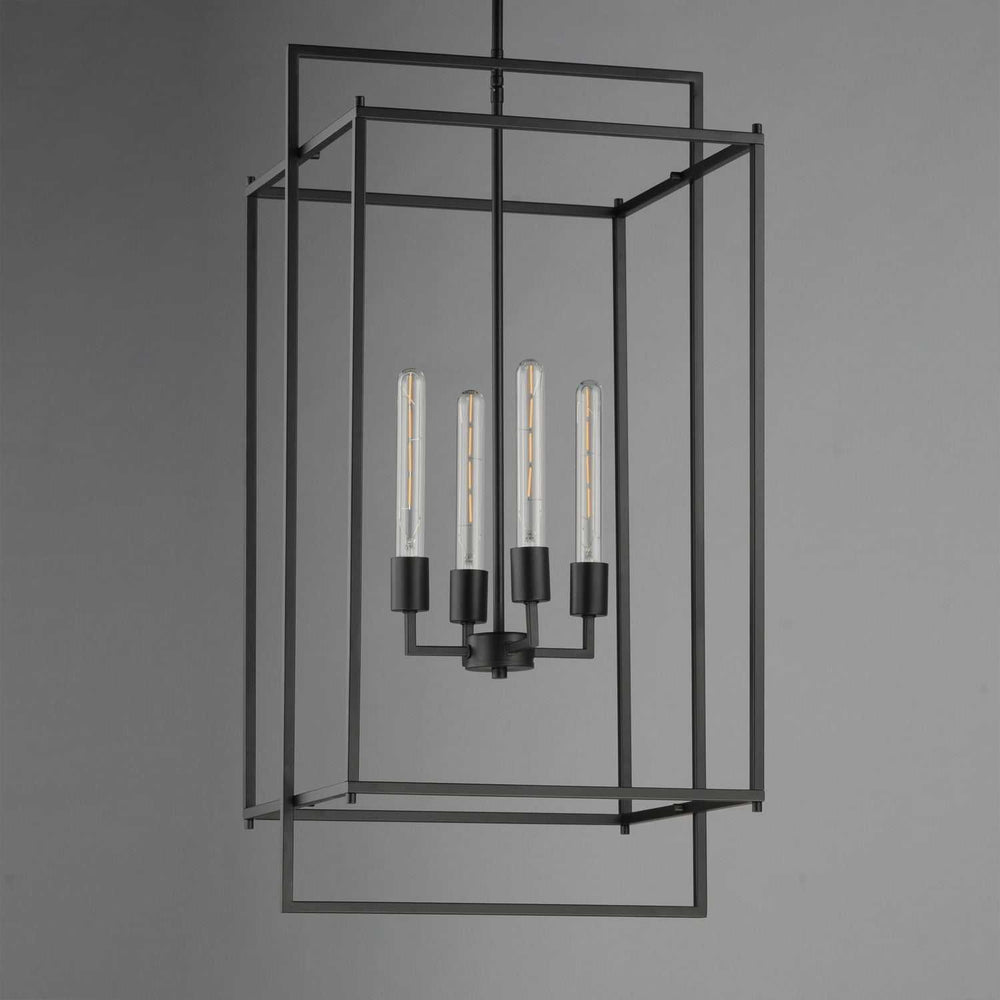 Maxim - 10413BK - Four Light Pendant - Gridline - Black