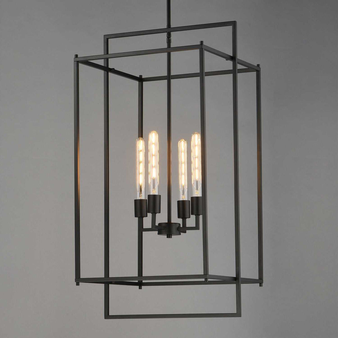 Maxim - 10413BK - Four Light Pendant - Gridline - Black