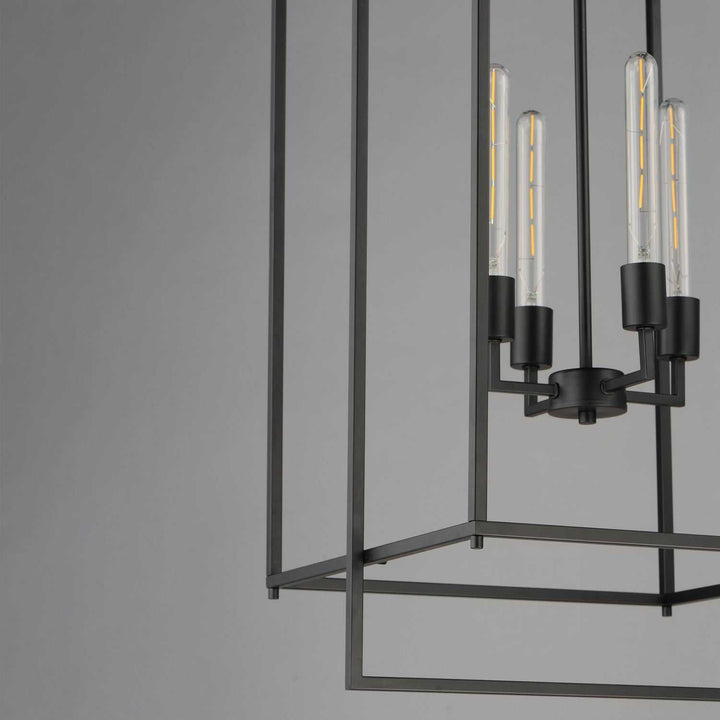 Maxim - 10413BK - Four Light Pendant - Gridline - Black