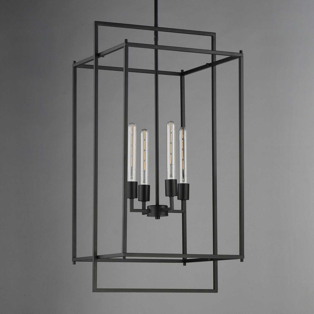 Maxim - 10413BK - Four Light Pendant - Gridline - Black