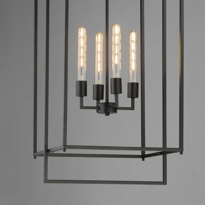 Maxim - 10413BK - Four Light Pendant - Gridline - Black