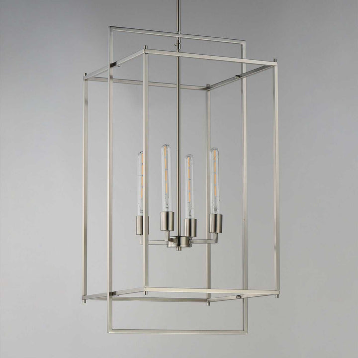 Maxim - 10413SN - Four Light Pendant - Gridline - Satin Nickel