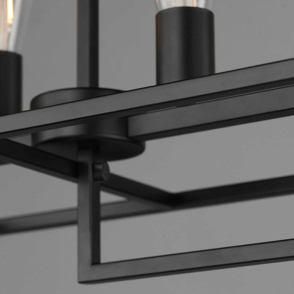 Maxim - 10416BK - Six Light Linear Pendant - Gridline - Black