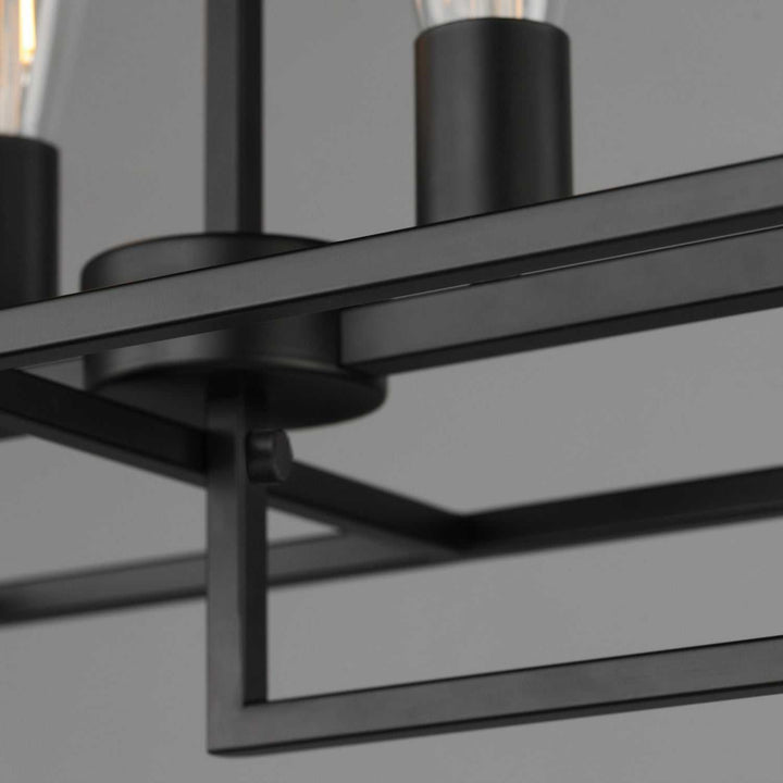 Maxim - 10416BK - Six Light Linear Pendant - Gridline - Black