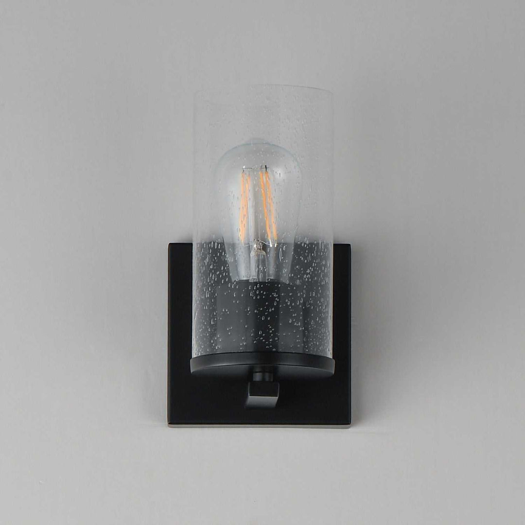 Maxim - 10461CDBK - One Light Wall Sconce - Livingston - Black
