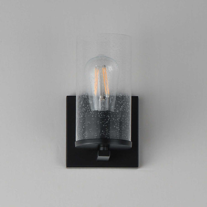 Maxim - 10461CDBK - One Light Wall Sconce - Livingston - Black