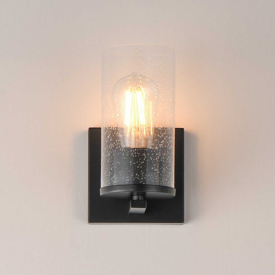 Maxim - 10461CDBK - One Light Wall Sconce - Livingston - Black