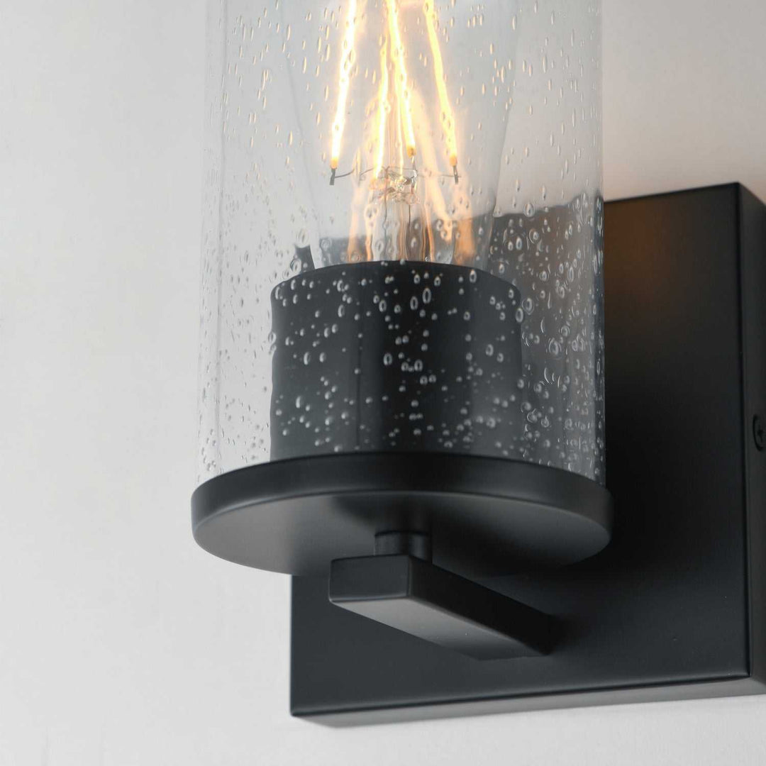 Maxim - 10461CDBK - One Light Wall Sconce - Livingston - Black