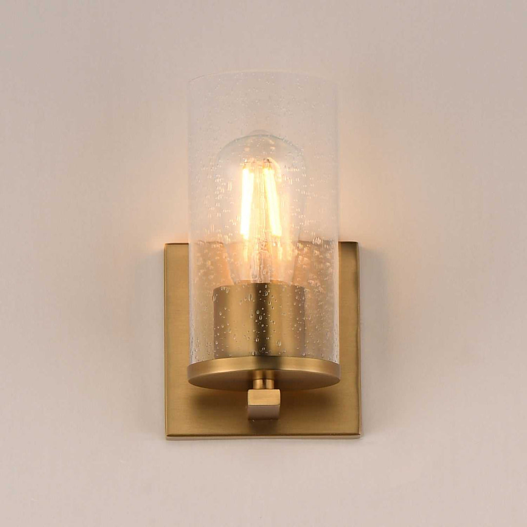 Maxim - 10461CDNAB - One Light Wall Sconce - Livingston - Natural Aged Brass