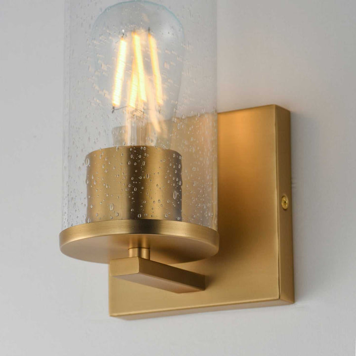 Maxim - 10461CDNAB - One Light Wall Sconce - Livingston - Natural Aged Brass