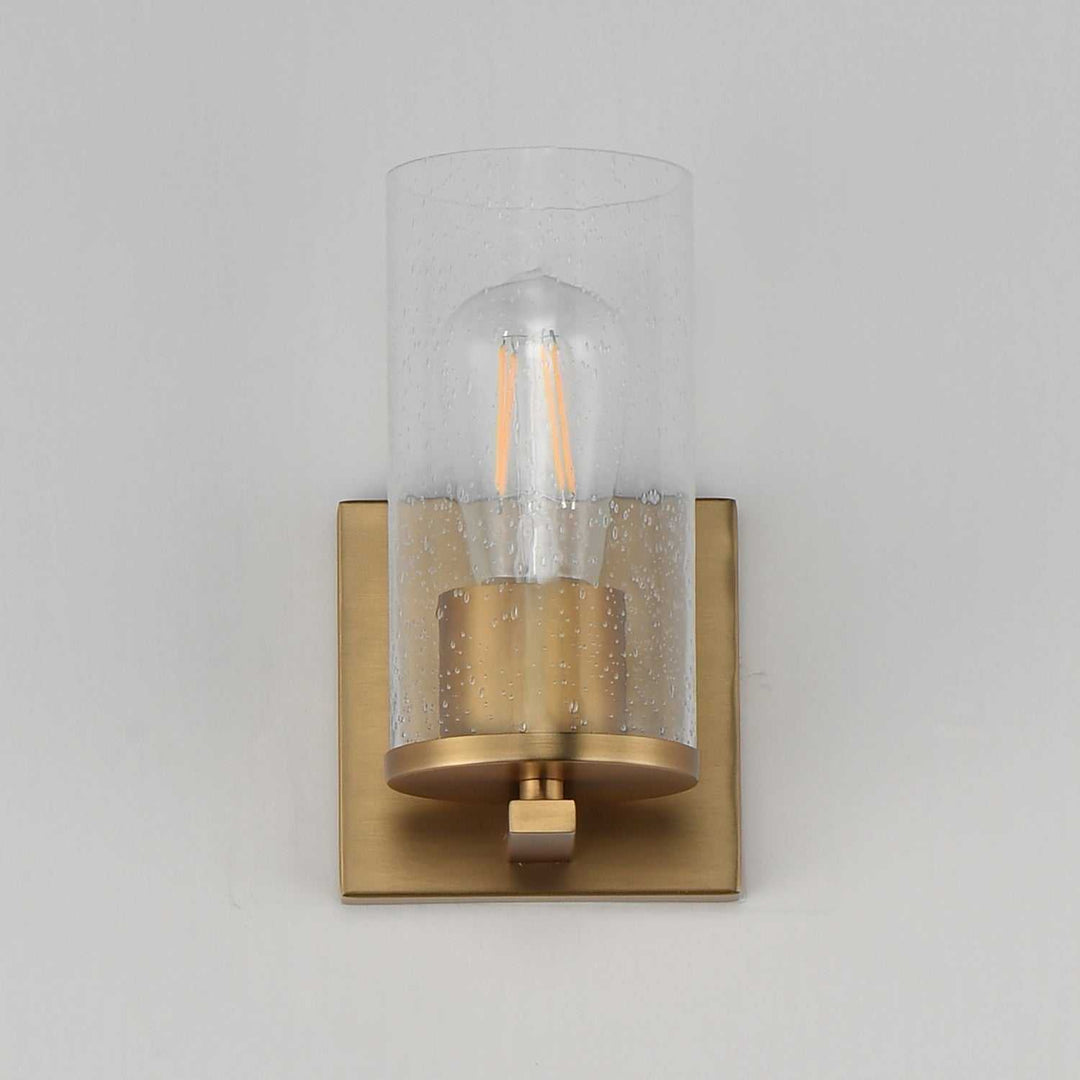 Maxim - 10461CDNAB - One Light Wall Sconce - Livingston - Natural Aged Brass