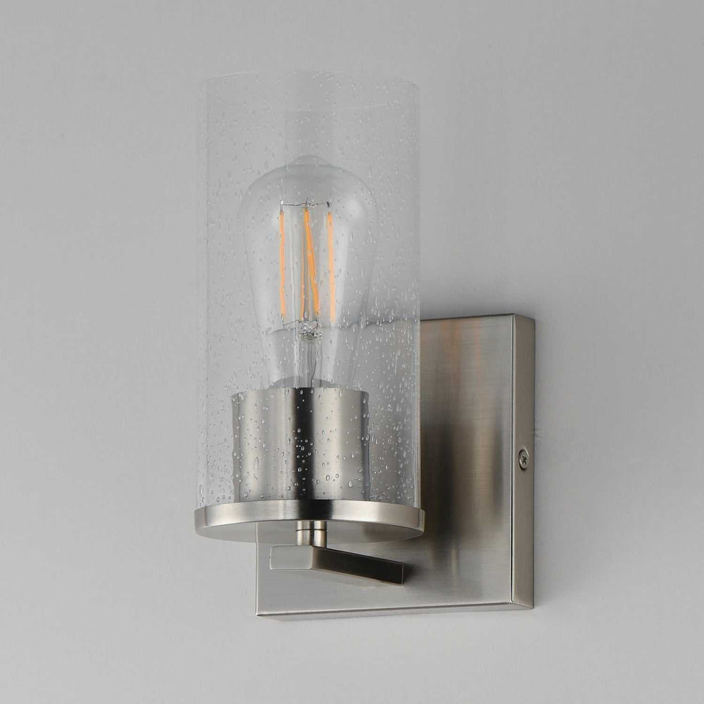 Maxim - 10461CDSN - One Light Wall Sconce - Livingston - Satin Nickel