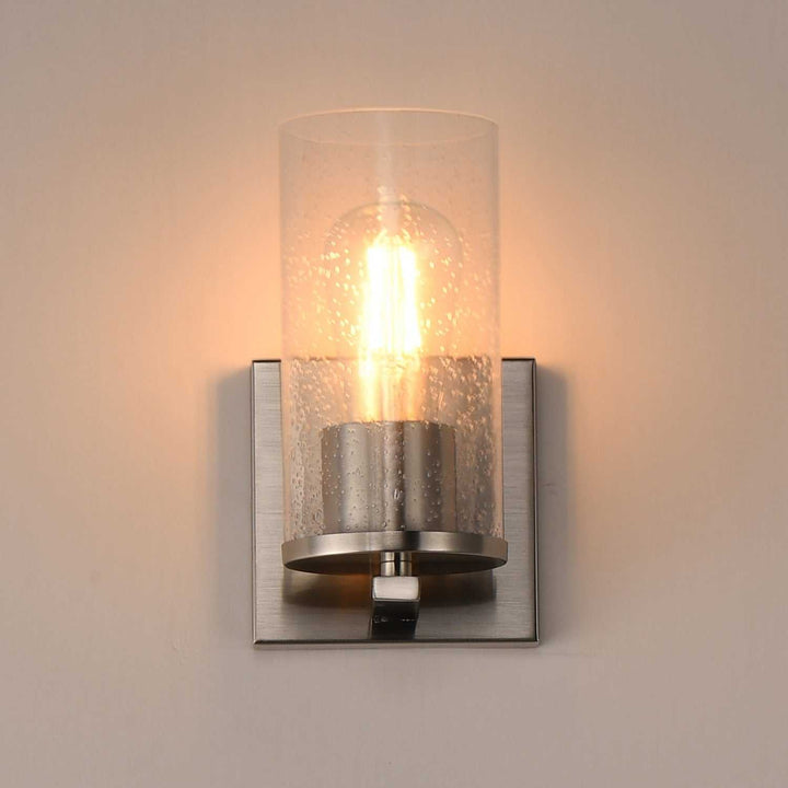 Maxim - 10461CDSN - One Light Wall Sconce - Livingston - Satin Nickel