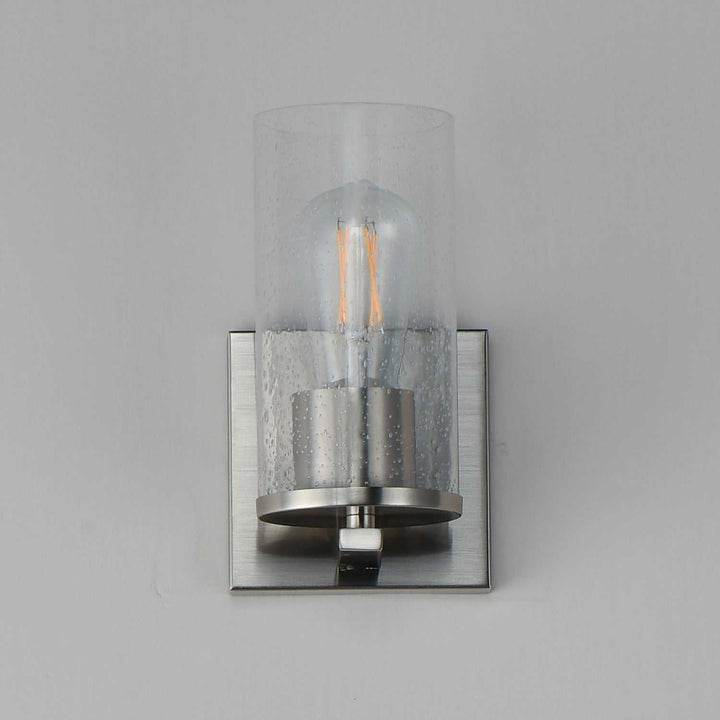 Maxim - 10461CDSN - One Light Wall Sconce - Livingston - Satin Nickel