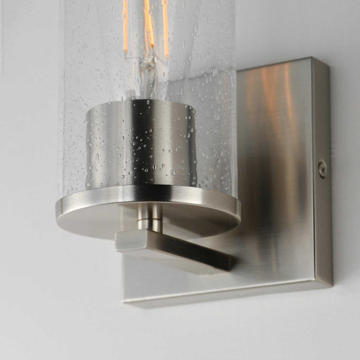 Maxim - 10461CDSN - One Light Wall Sconce - Livingston - Satin Nickel