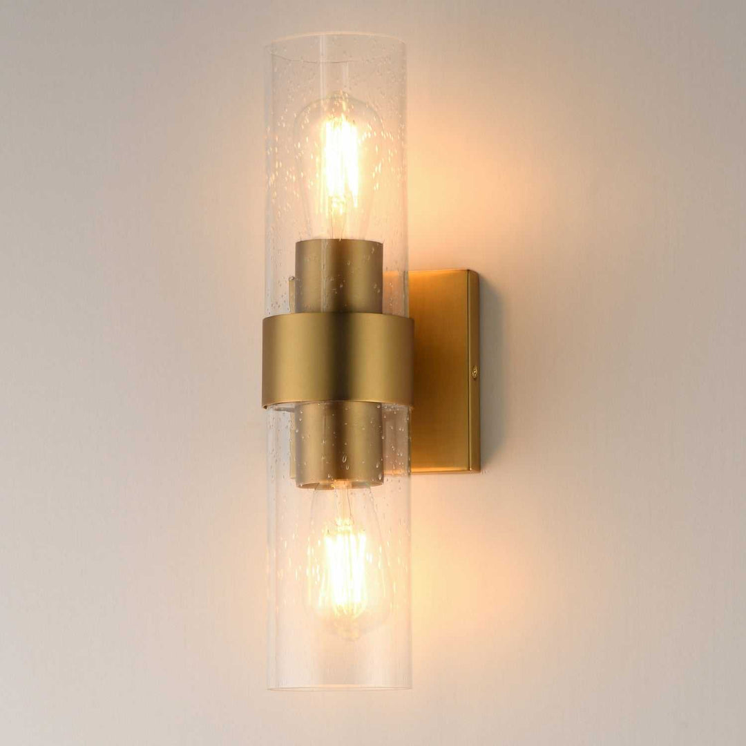 Maxim - 10462CDNAB - Two Light Wall Sconce - Livingston - Natural Aged Brass