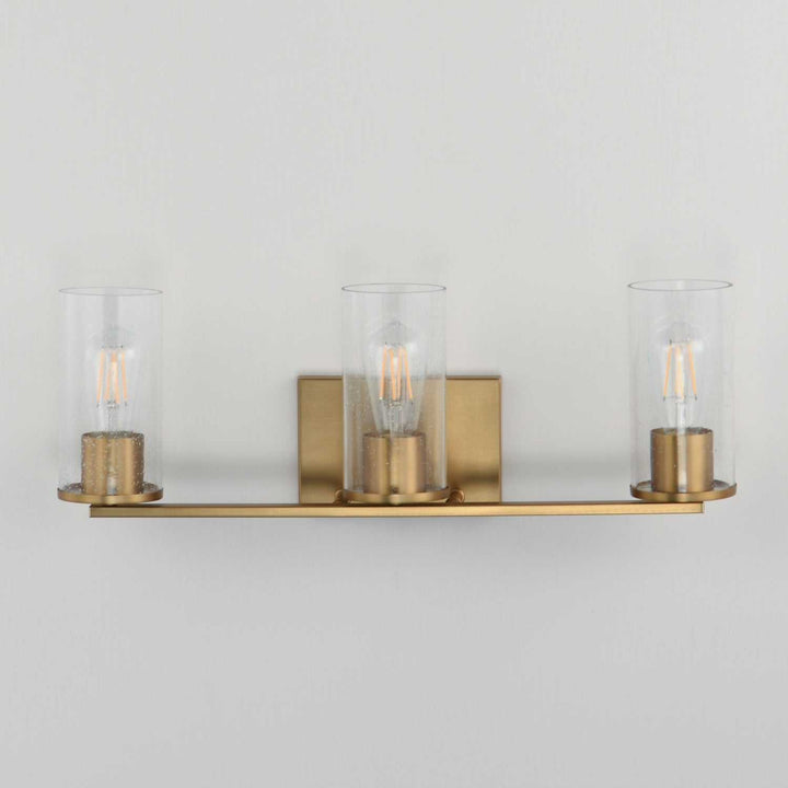 Maxim - 10463CDNAB - Three Light Bath Vanity - Livingston - Natural Aged Brass