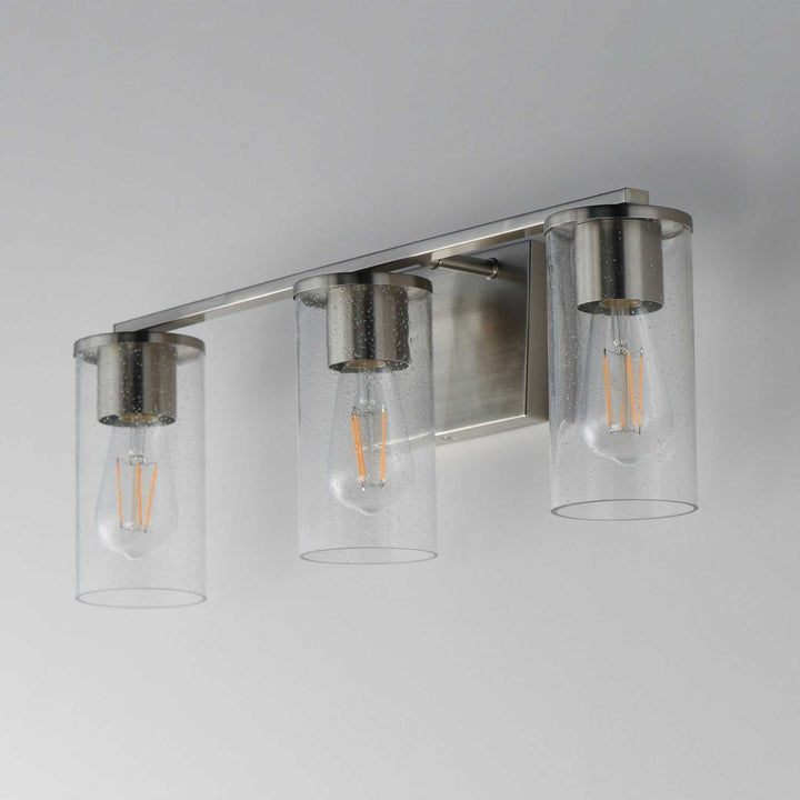 Maxim - 10463CDSN - Three Light Bath Vanity - Livingston - Satin Nickel