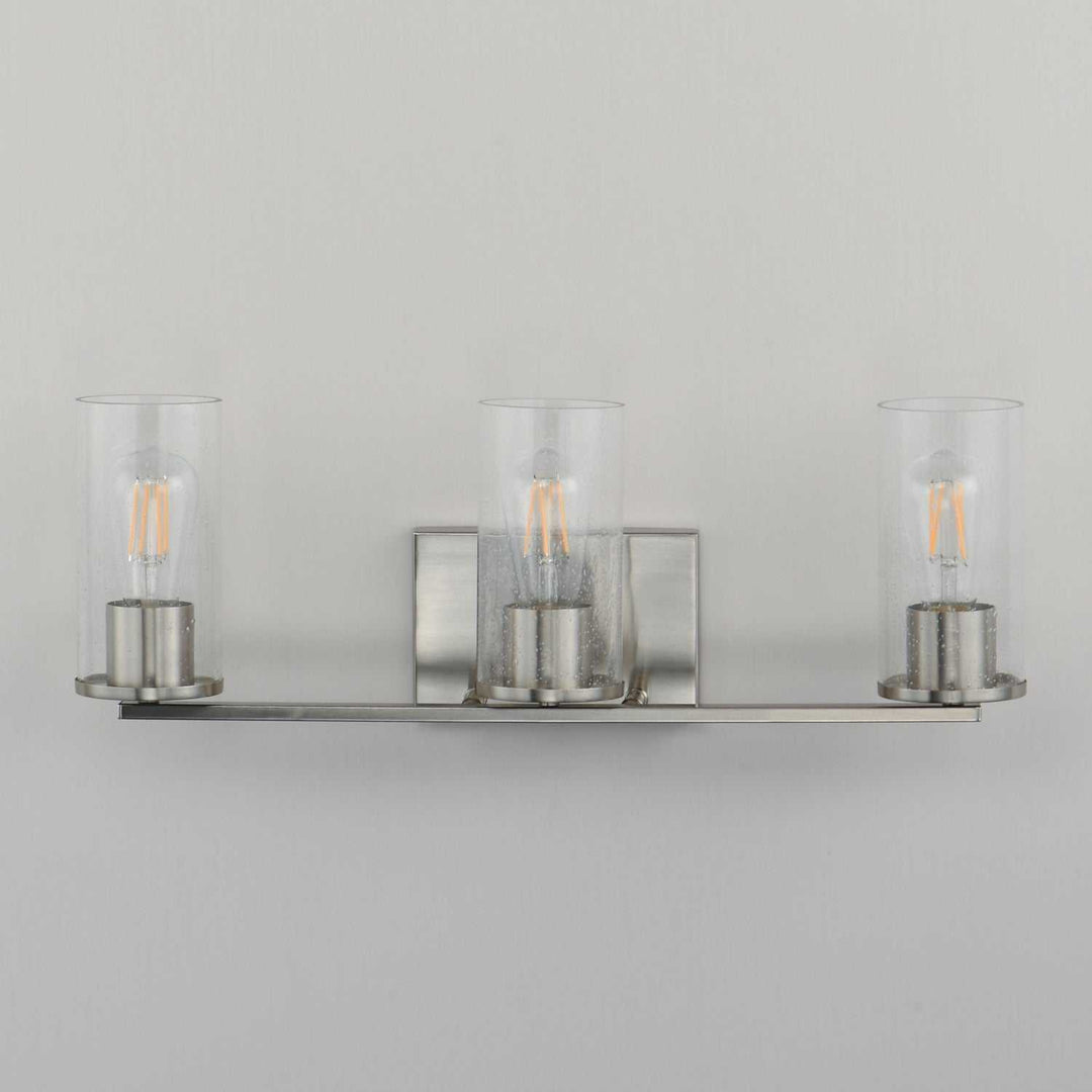 Maxim - 10463CDSN - Three Light Bath Vanity - Livingston - Satin Nickel
