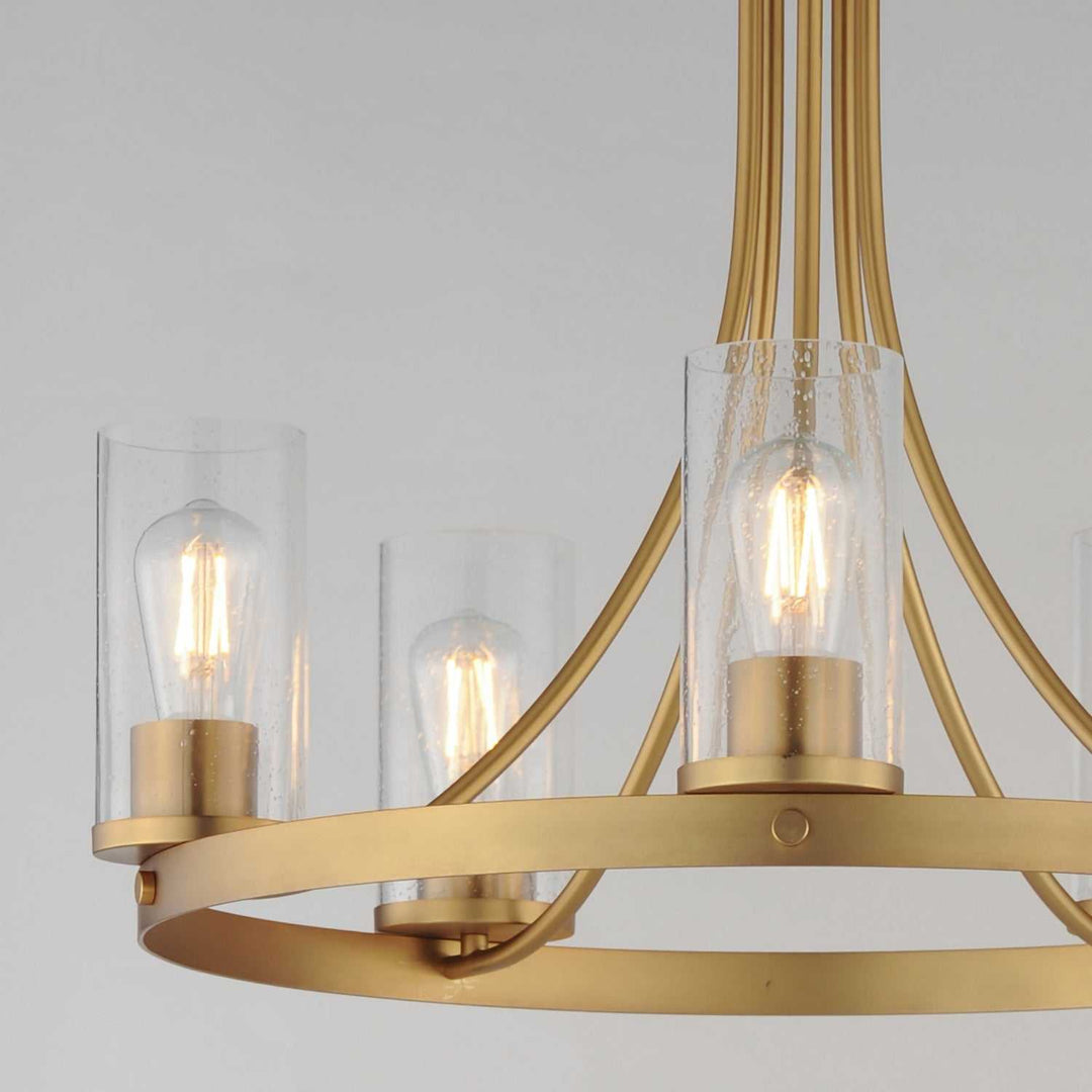Maxim - 10465CDNAB - Five Light Chandelier - Livingston - Natural Aged Brass