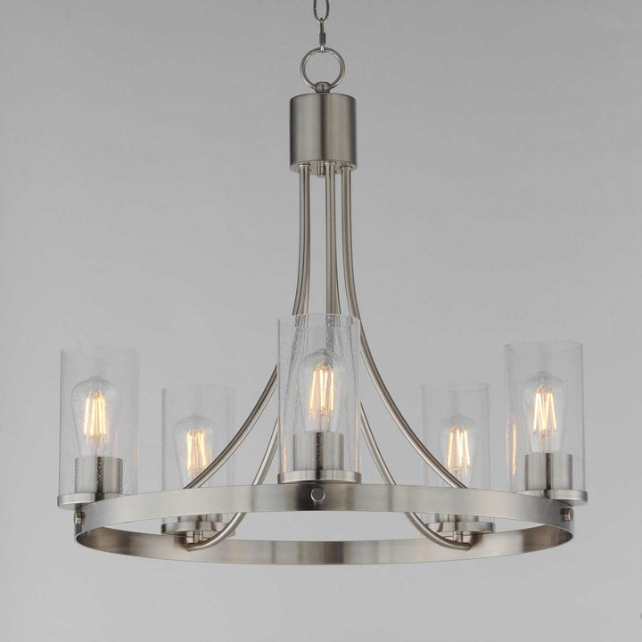 Maxim - 10465CDSN - Five Light Chandelier - Livingston - Satin Nickel