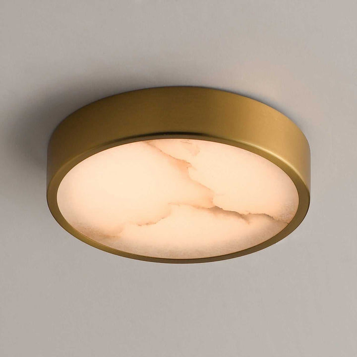 Maxim - 18210WANAB - LED Flush Mount - Slab - Natural Aged Brass