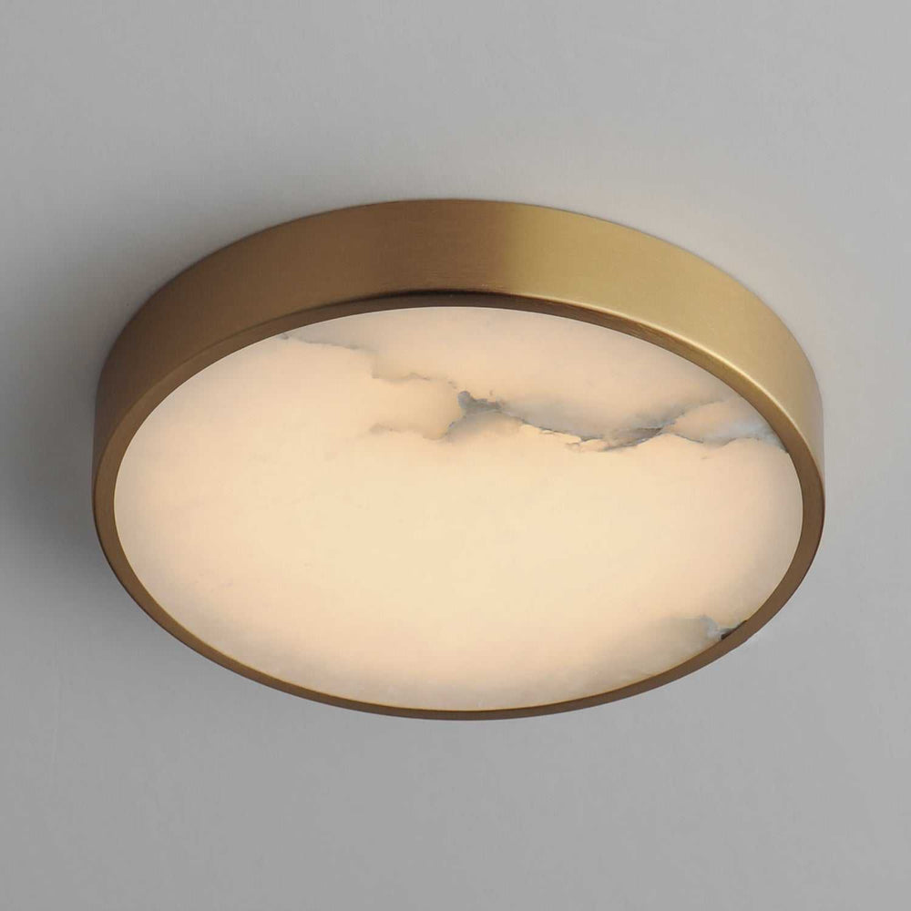 Maxim - 18212WANAB - LED Flush Mount - Slab - Natural Aged Brass