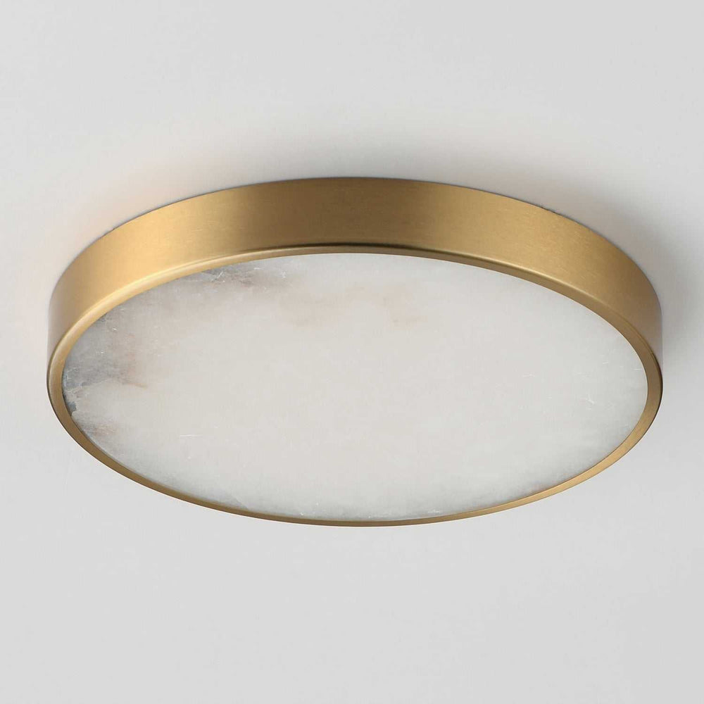 Maxim - 18214WANAB - LED Flush Mount - Slab - Natural Aged Brass