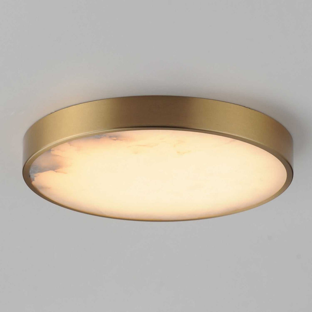 Maxim - 18214WANAB - LED Flush Mount - Slab - Natural Aged Brass