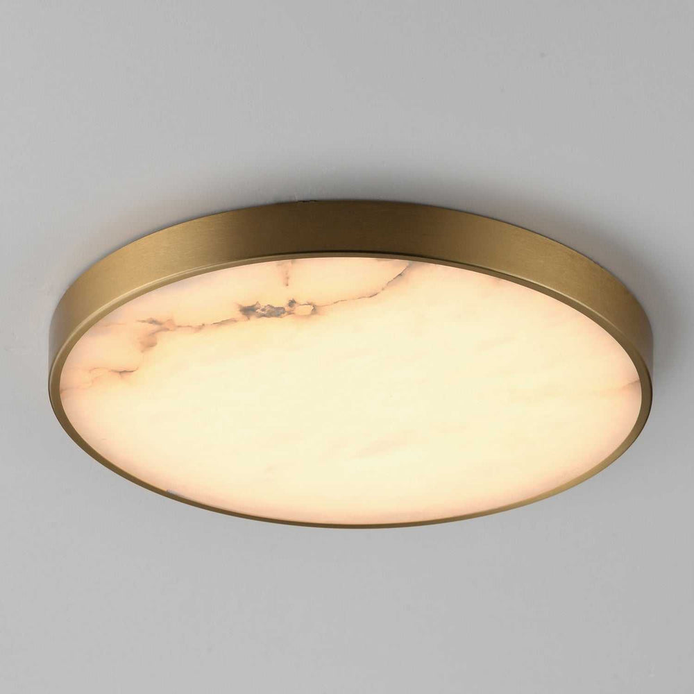 Maxim - 18216WANAB - LED Flush Mount - Slab - Natural Aged Brass