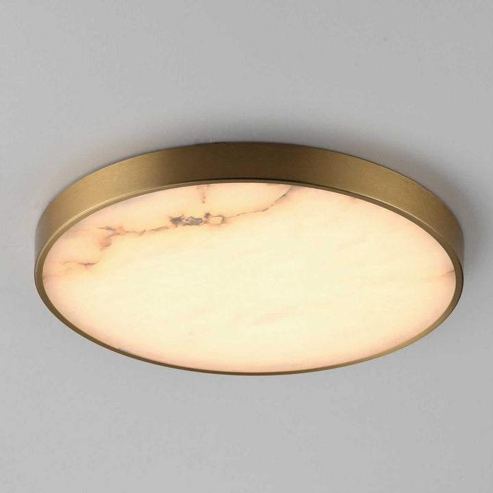 Maxim - 18216WANAB - LED Flush Mount - Slab - Natural Aged Brass