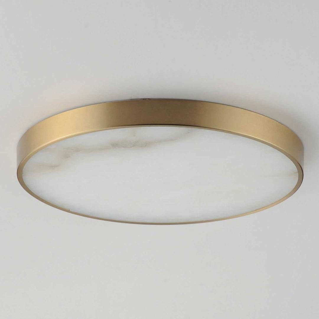 Maxim - 18216WANAB - LED Flush Mount - Slab - Natural Aged Brass