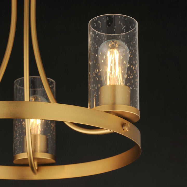 Maxim - 10467CDNAB - Three Light Chandelier - Livingston - Natural Aged Brass