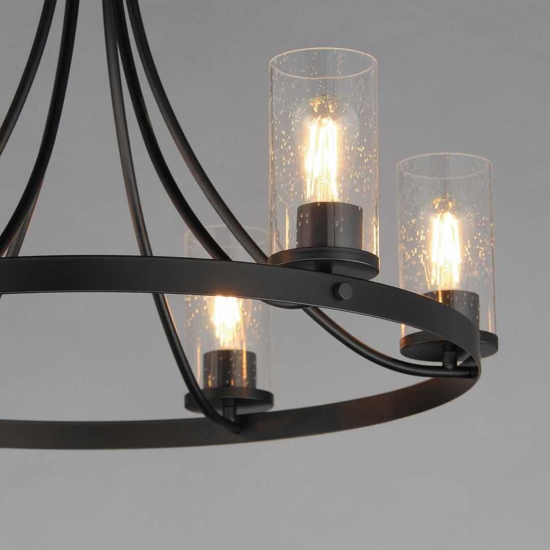 Maxim - 10466CDBK - Six Light Chandelier - Livingston - Black