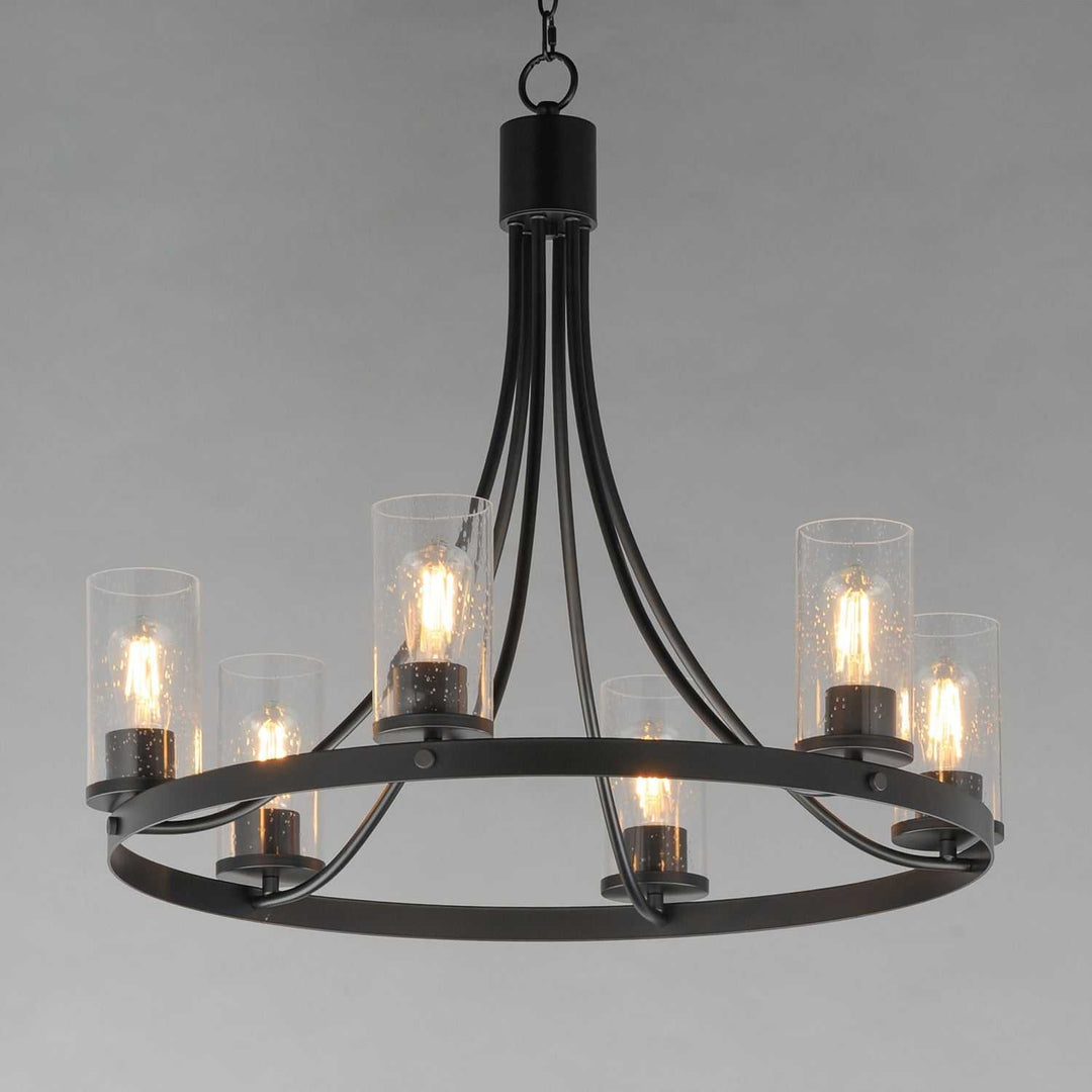Maxim - 10466CDBK - Six Light Chandelier - Livingston - Black