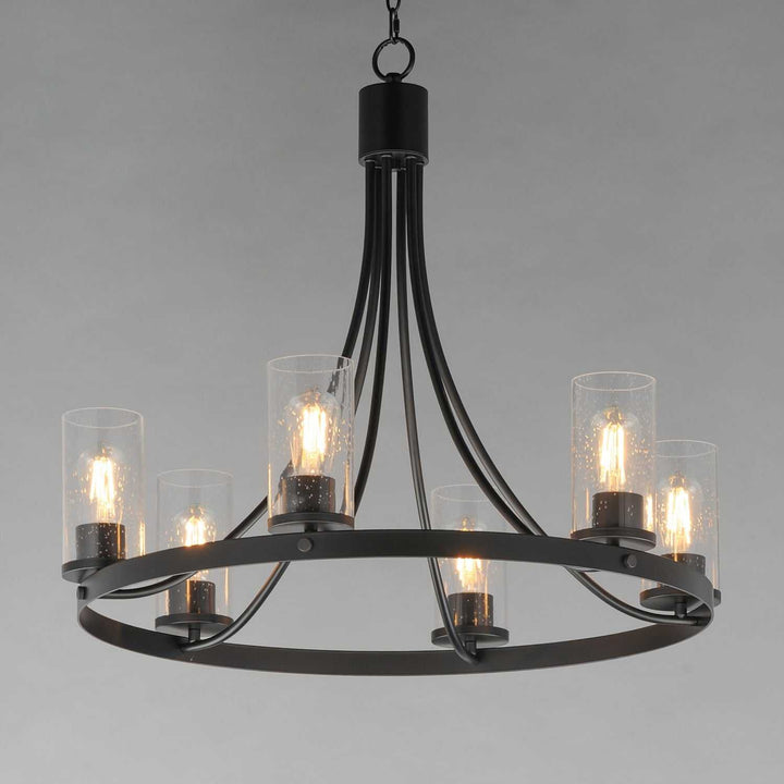 Maxim - 10466CDBK - Six Light Chandelier - Livingston - Black