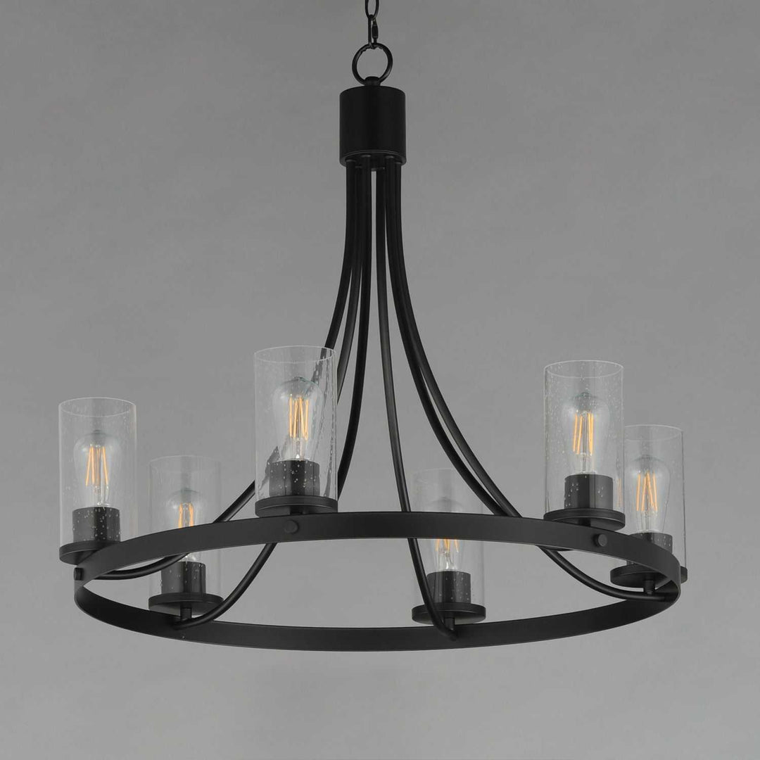 Maxim - 10466CDBK - Six Light Chandelier - Livingston - Black