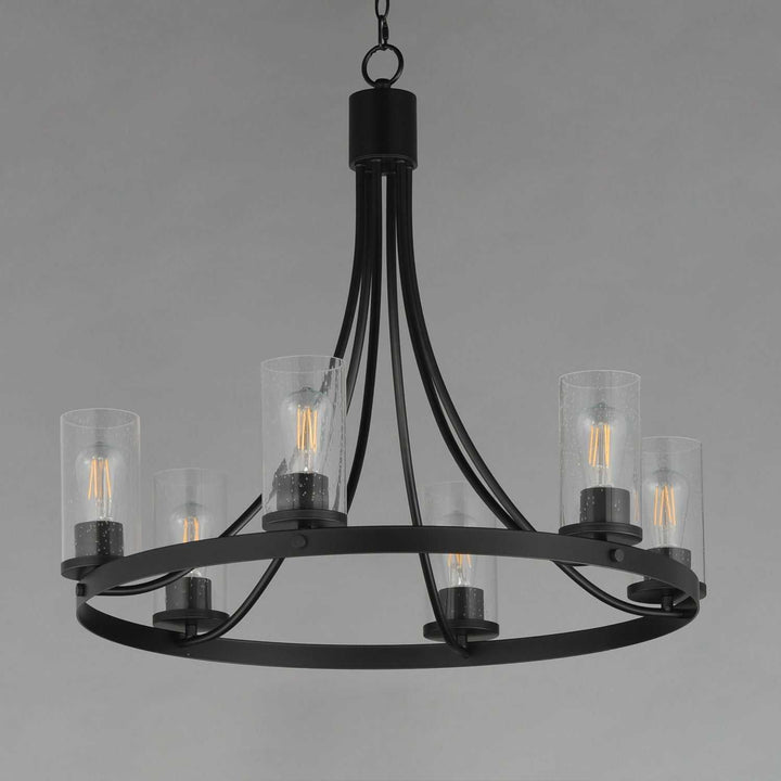 Maxim - 10466CDBK - Six Light Chandelier - Livingston - Black