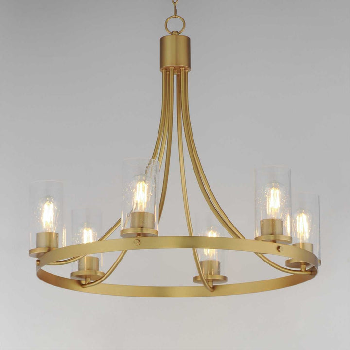 Maxim - 10466CDNAB - Six Light Chandelier - Livingston - Natural Aged Brass