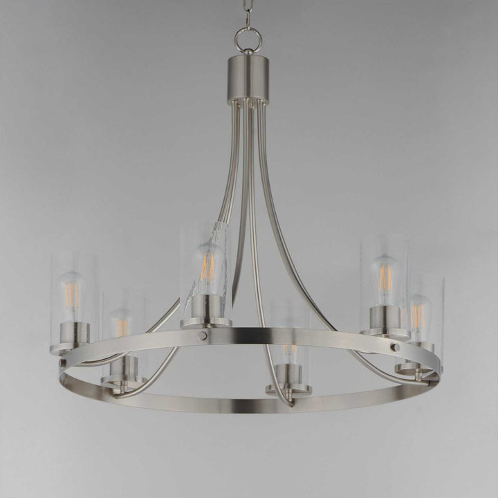 Maxim - 10466CDSN - Six Light Chandelier - Livingston - Satin Nickel