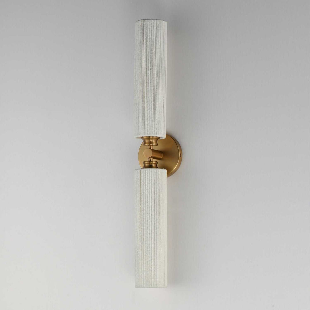 Maxim - 12852NAB - Two Light Wall Sconce - Aveline - Natural Aged Brass