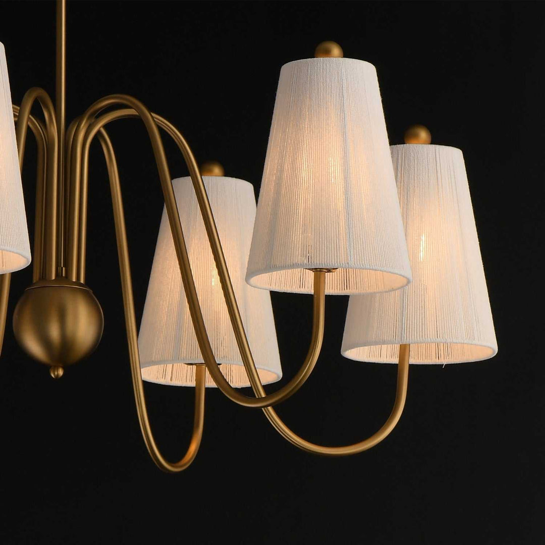 Maxim - 12865NAB - Six Light Chandelier - Valette - Natural Aged Brass