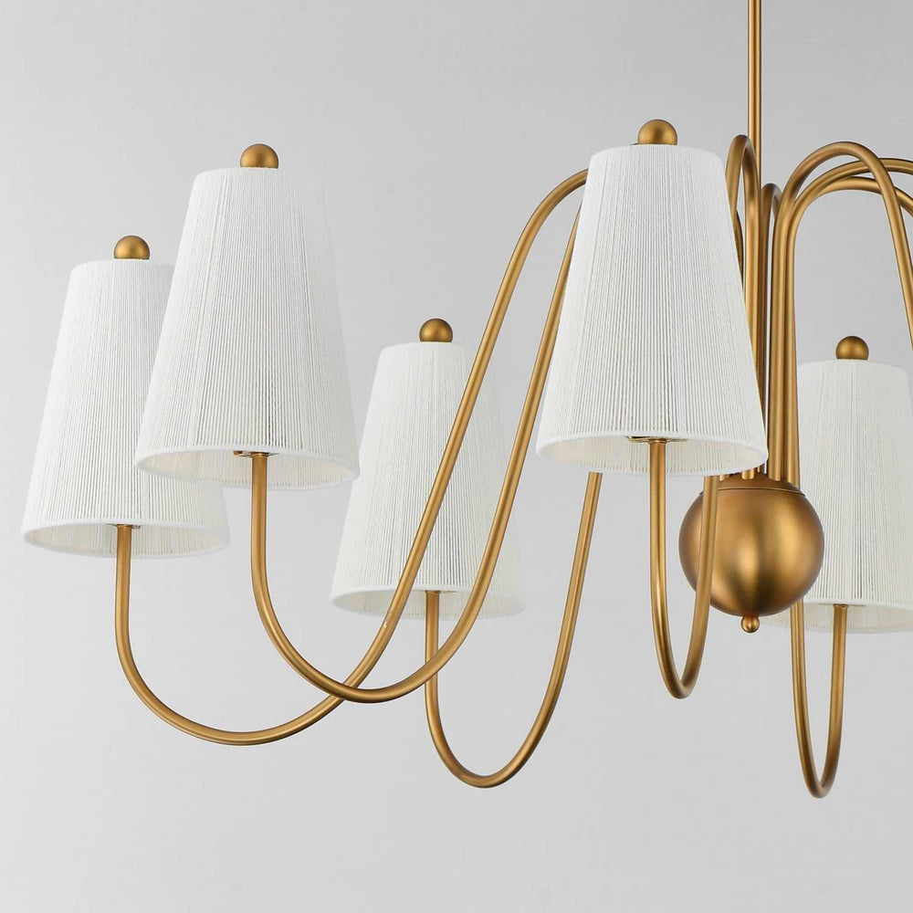Maxim - 12868NAB - Eight Light Chandelier - Valette - Natural Aged Brass