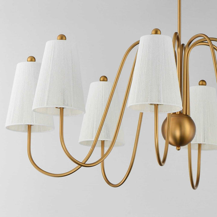 Maxim - 12868NAB - Eight Light Chandelier - Valette - Natural Aged Brass
