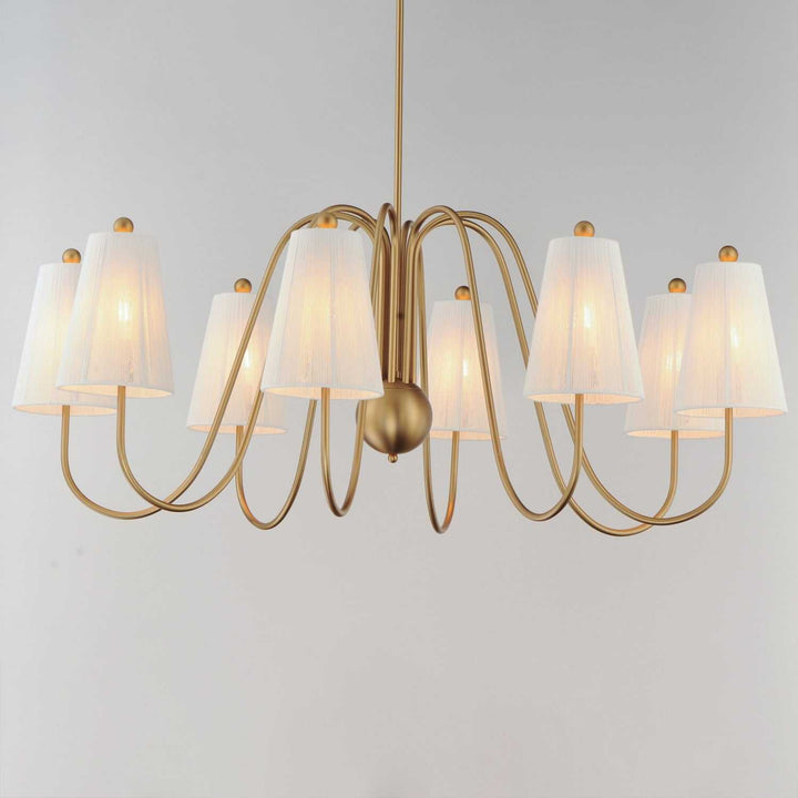 Maxim - 12868NAB - Eight Light Chandelier - Valette - Natural Aged Brass