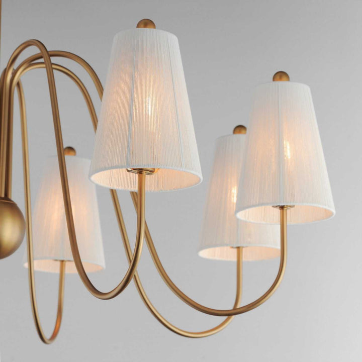 Maxim - 12868NAB - Eight Light Chandelier - Valette - Natural Aged Brass